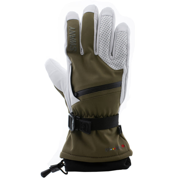 SWANY スキーレースグローブMen’s Large Size Swany Men's X-Cell Insulated Warm Leather Ski Gloves, Black